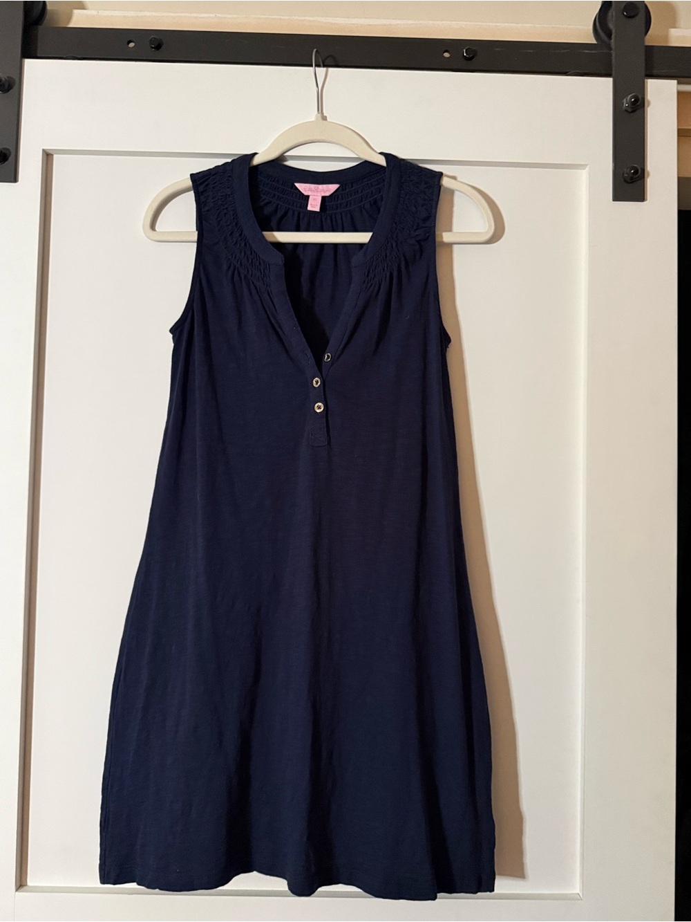 Lilly Pulitzer Navy Sleeveless Mini Shift Dress